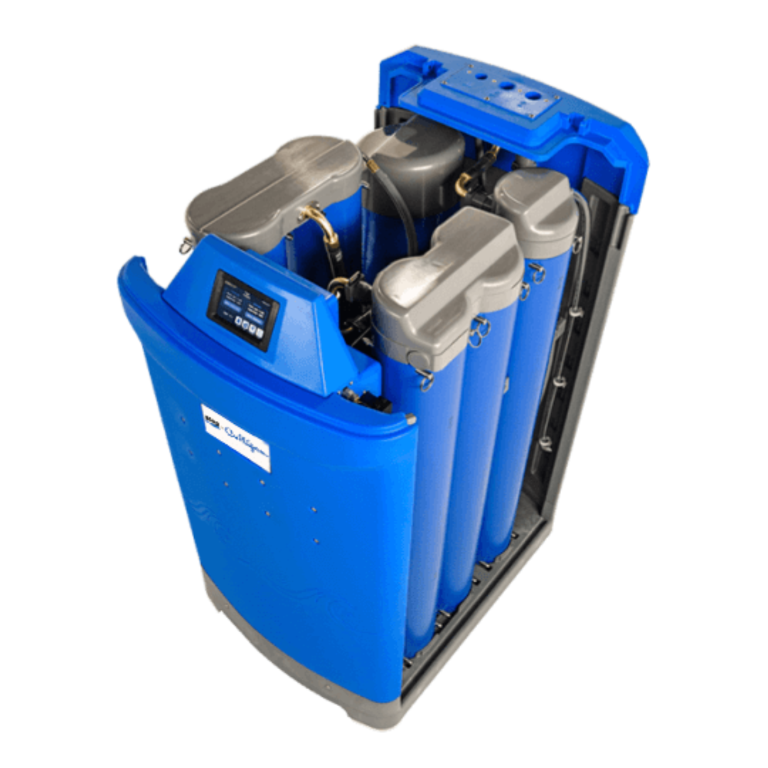 1 Up-close view of Hans; a whole home water filtration system by Culligan Water.